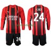 Maillot à Manches Longues AC Milan Simon Kjaer 24 Domicile 2021-22 Pour Enfant